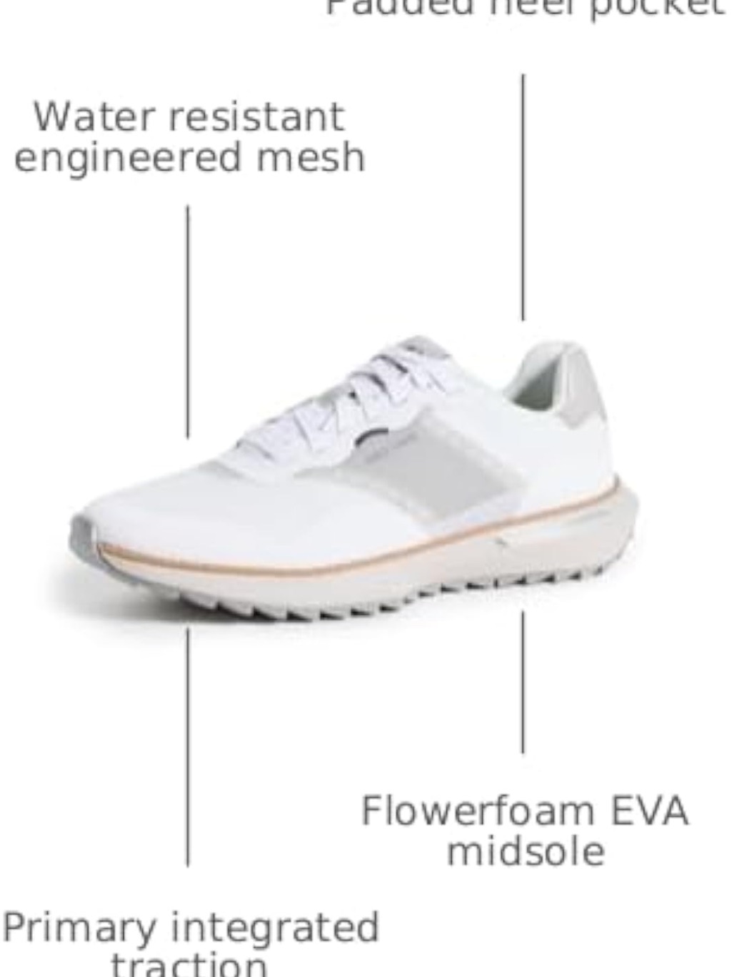 Cole Haan White Grandpo Ashland Golf And Light Gray Golf